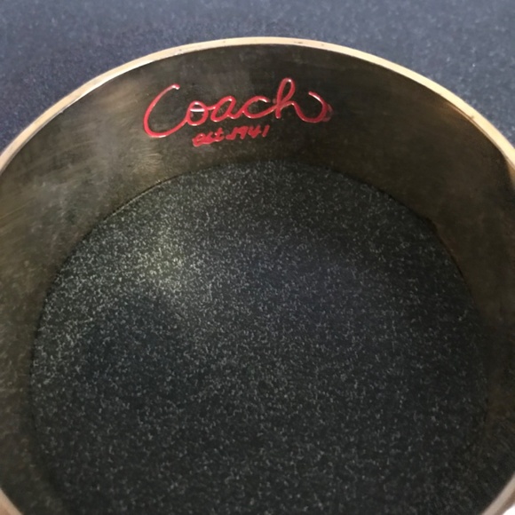 Coach Signature C Gold Bangle Bracelet 1” - Picture 15 of 15